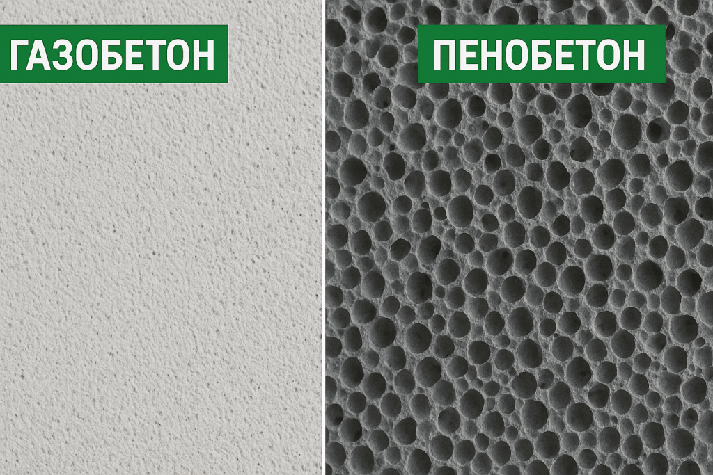 Газобетон и пенобетон